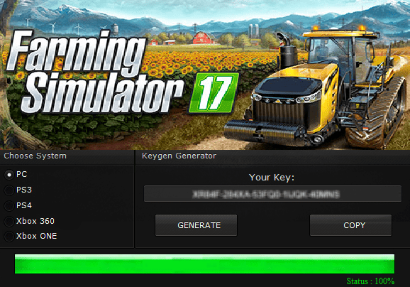 Klucz do Farming Simulator 17