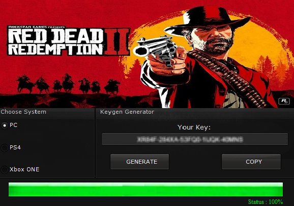 Klucz Red Dead Redemption 2