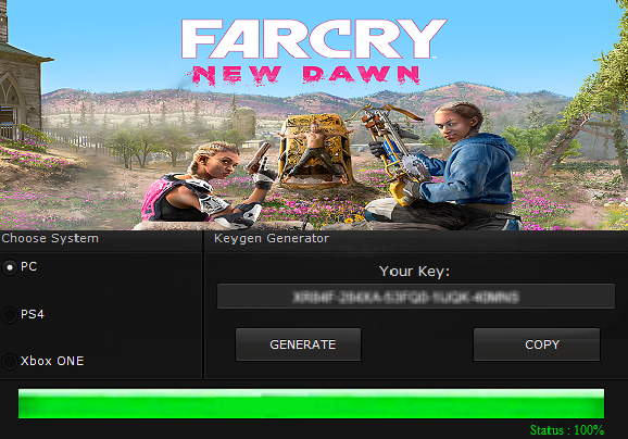 Klucz do Far Cry New Dawn