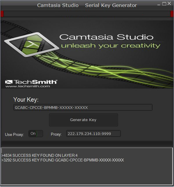 Klucz do Camtasia Studio