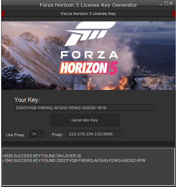Forza Horizon 5 Generator Kluczy